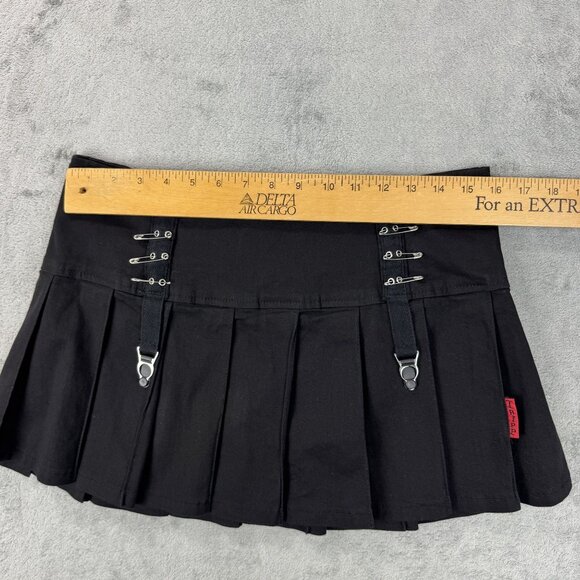 TRIPP NYC Daang Goodman Grunge Pleated Garter Straps Mini Skirt Rave Whimsygoth - Picture 9 of 10